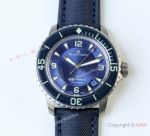 Swiss Copy Blancpain Fifty Fathoms Automatique Watch New Titanium Case Blue Dial